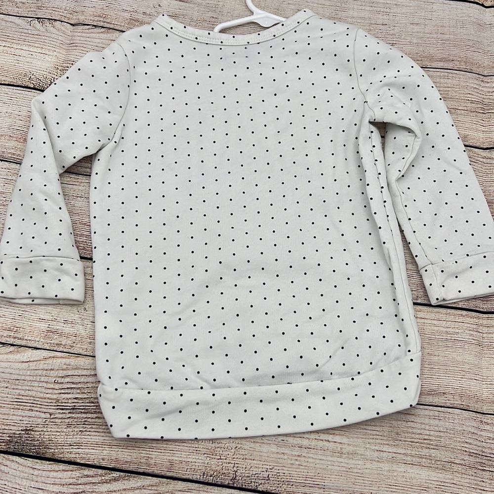 Gap Polka Dot Sweatshirt Sz 3 - Picture 3 of 5